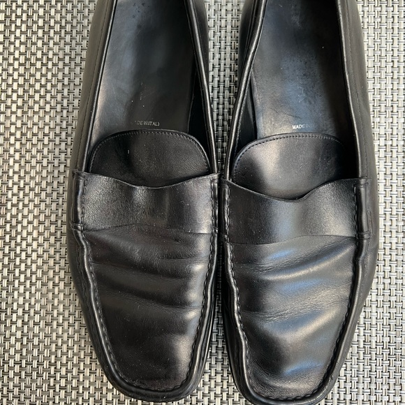 Men’s “PRADA” Black Leather Loafers - Picture 1 of 9
